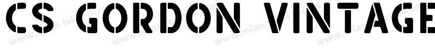 CS Gordon Vintage字体转换